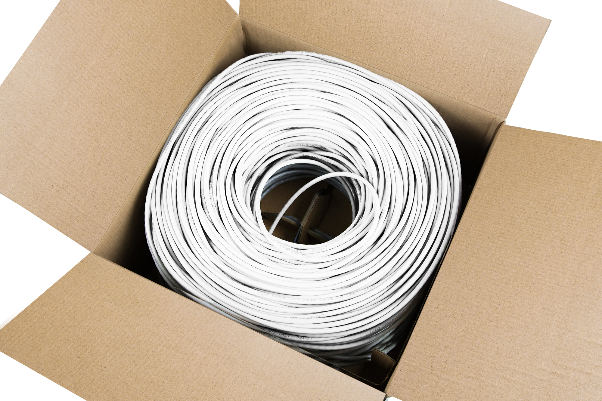 VIVO 1,000ft bulk Cat6 LAN Network Ethernet Cable / Wire UTP Cat-6 White 1000 ft Image 6