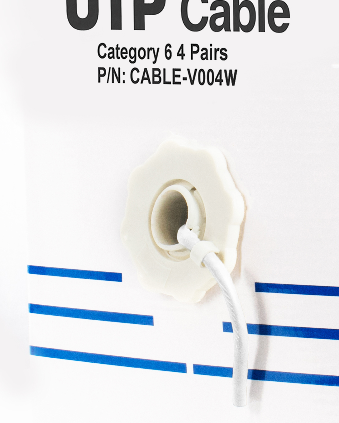 VIVO 1,000ft bulk Cat6 LAN Network Ethernet Cable / Wire UTP Cat-6 White 1000 ft Image 7