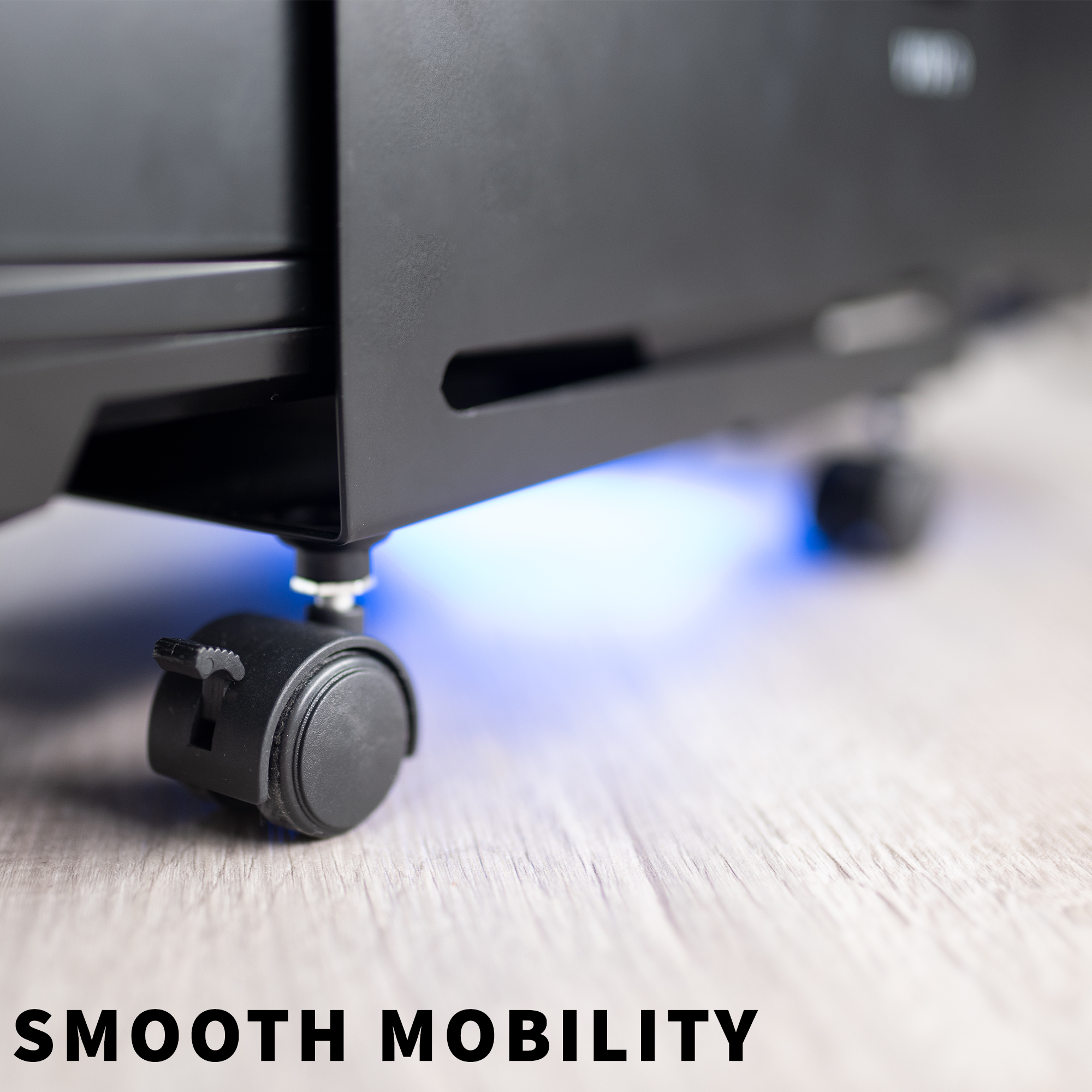 VIVO Black Computer Large Desktop ATX Case, CPU Rolling Stand, Adjustable Cart Image 5