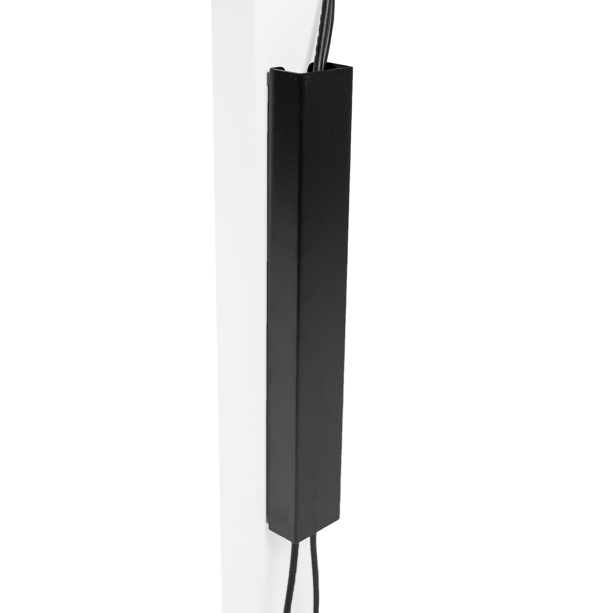 VIVO Black Magnetic Vertical Cable Management Channel, Wire Organizer Image 1