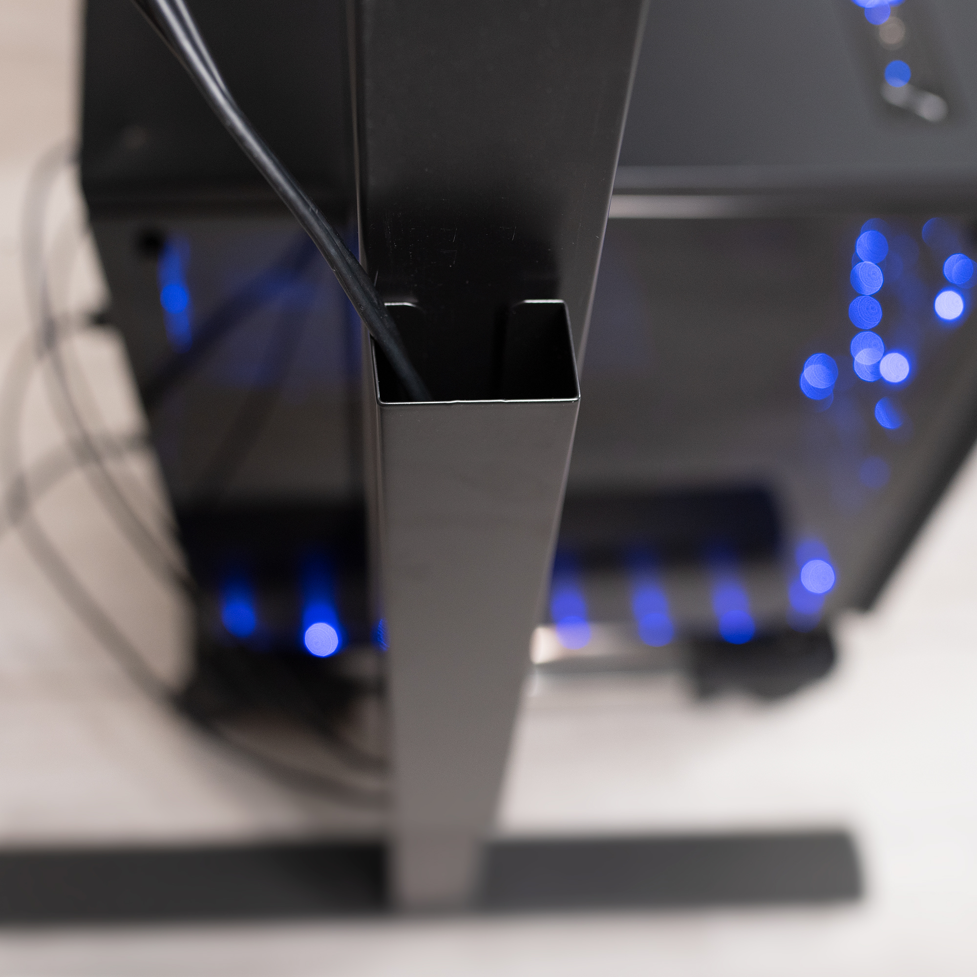 VIVO Black Magnetic Vertical Cable Management Channel, Wire Organizer Image 6