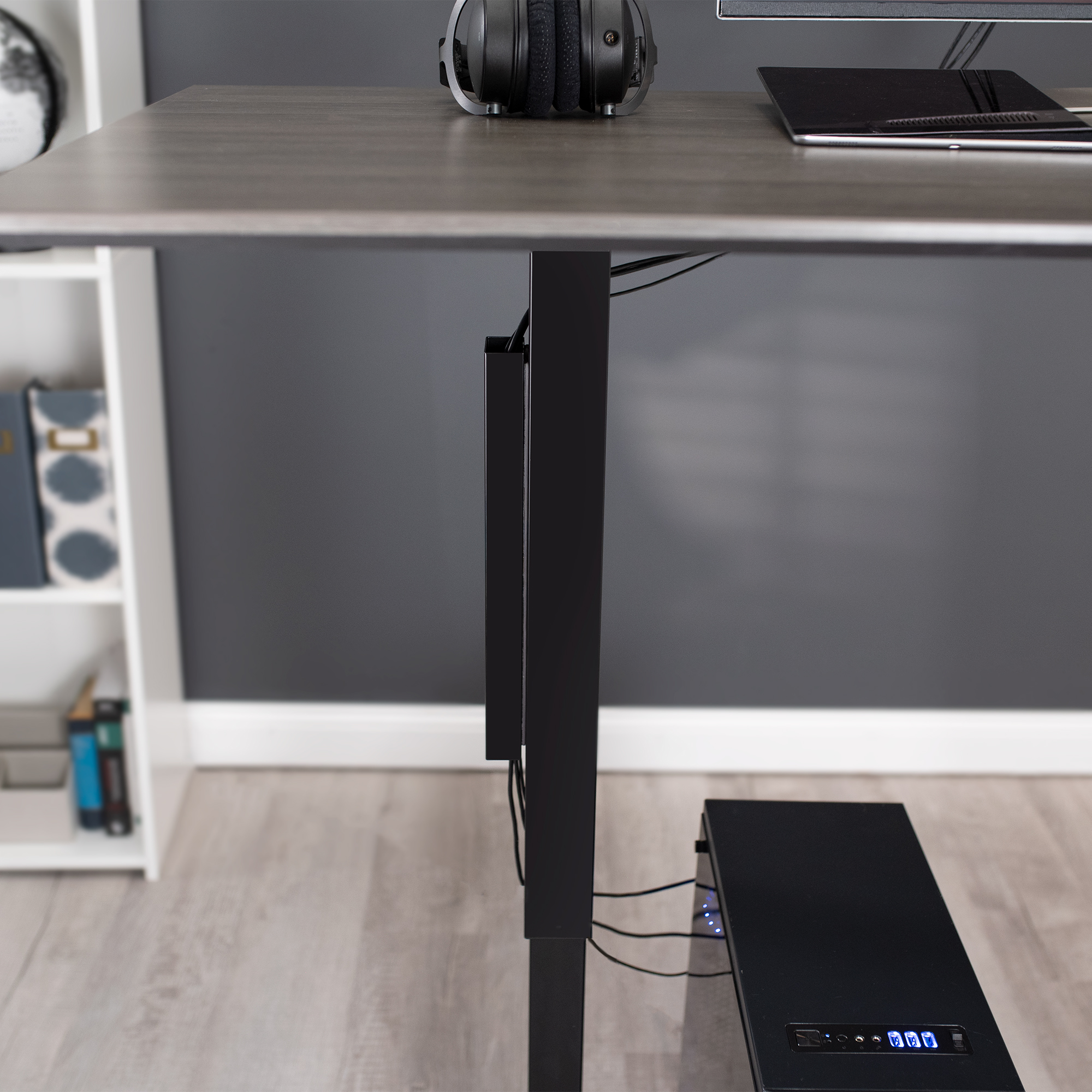 VIVO Black Magnetic Vertical Cable Management Channel, Wire Organizer Image 7