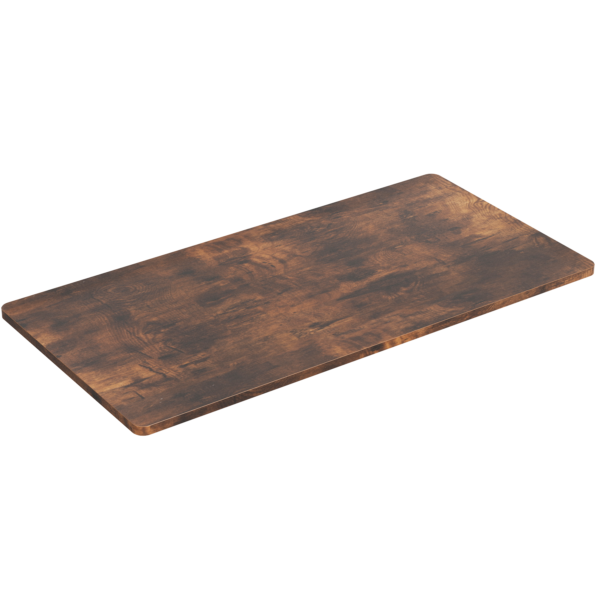 VIVO Rustic Vintage Brown 48x30 inch Universal Tabletop for Sit Stand Desk Frame Image 1