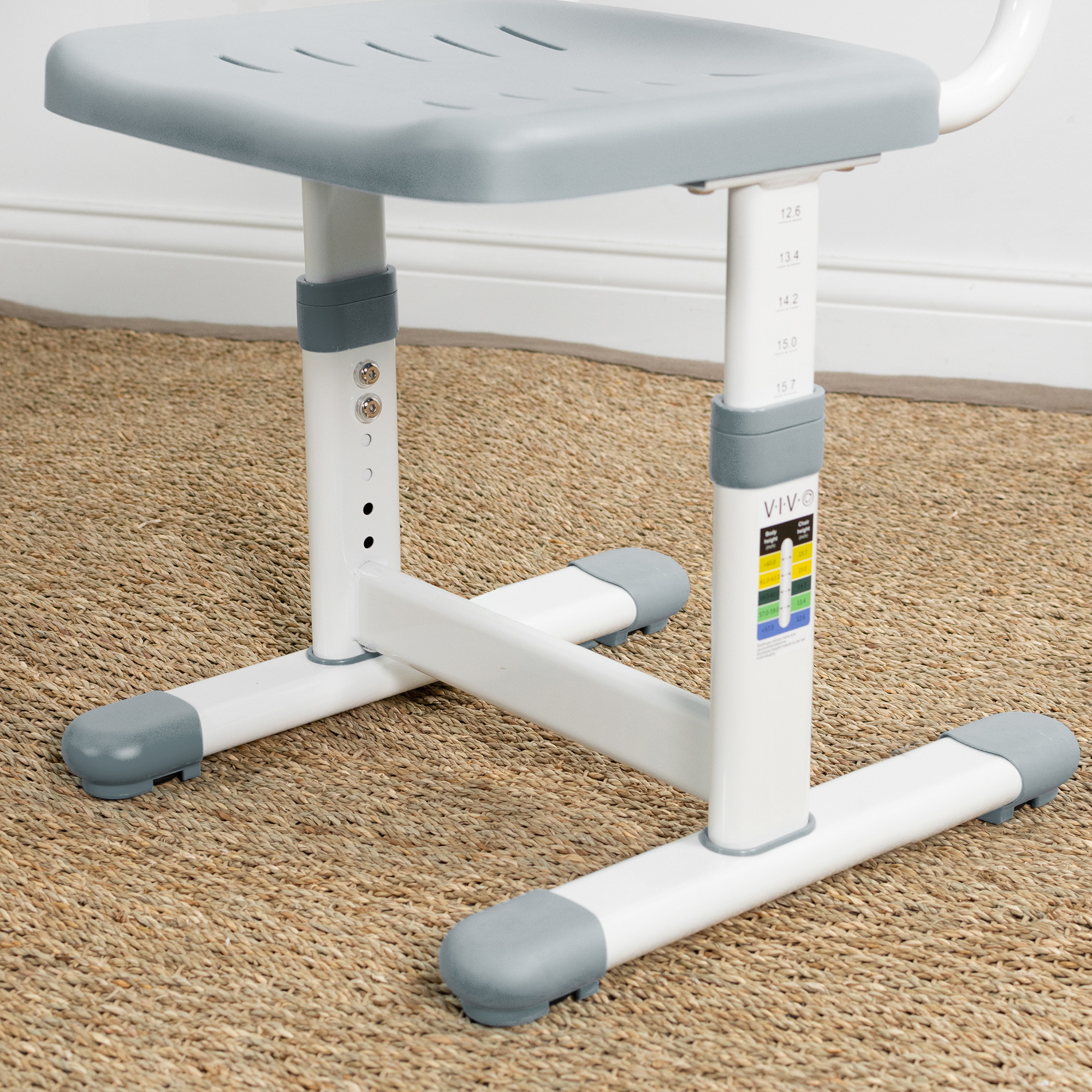 VIVO Gray Universal Height Adjustable Children's Desk Chair (Chair Only) Image 6