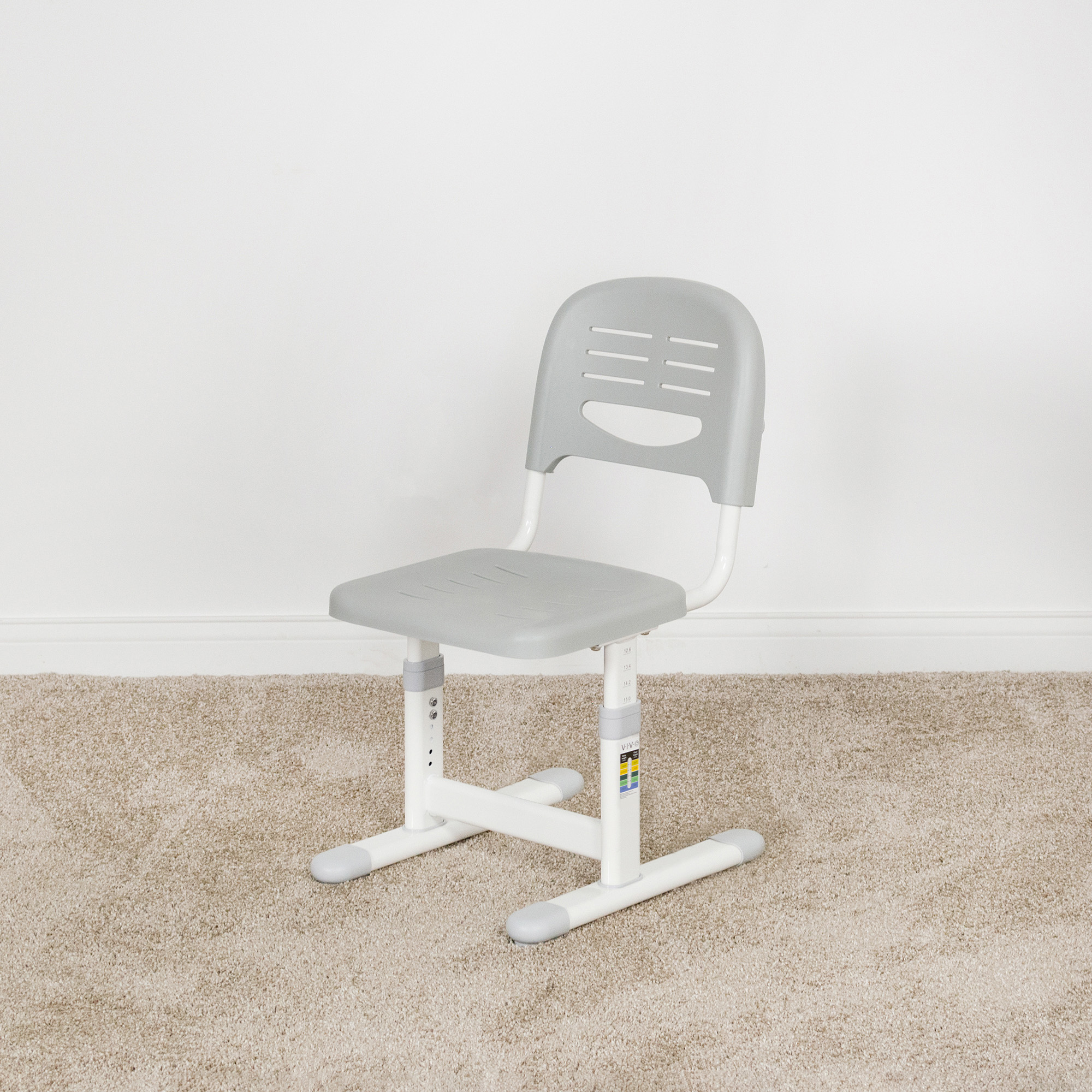 VIVO Gray Universal Height Adjustable Children's Desk Chair (Chair Only) Image 8