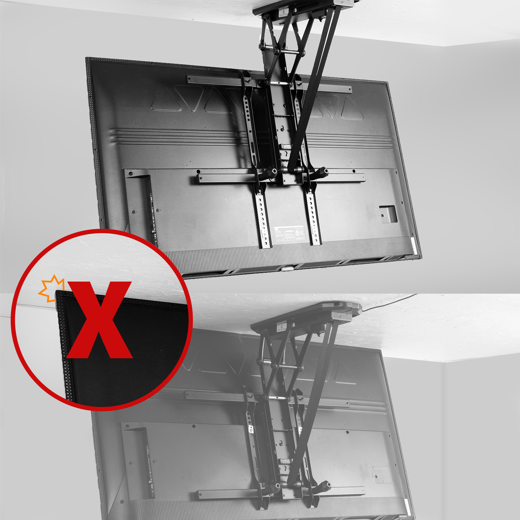 VIVO Vertical VESA Extender Kit for TVs w/ Low VESA Patterns, Hardware Included Image 5