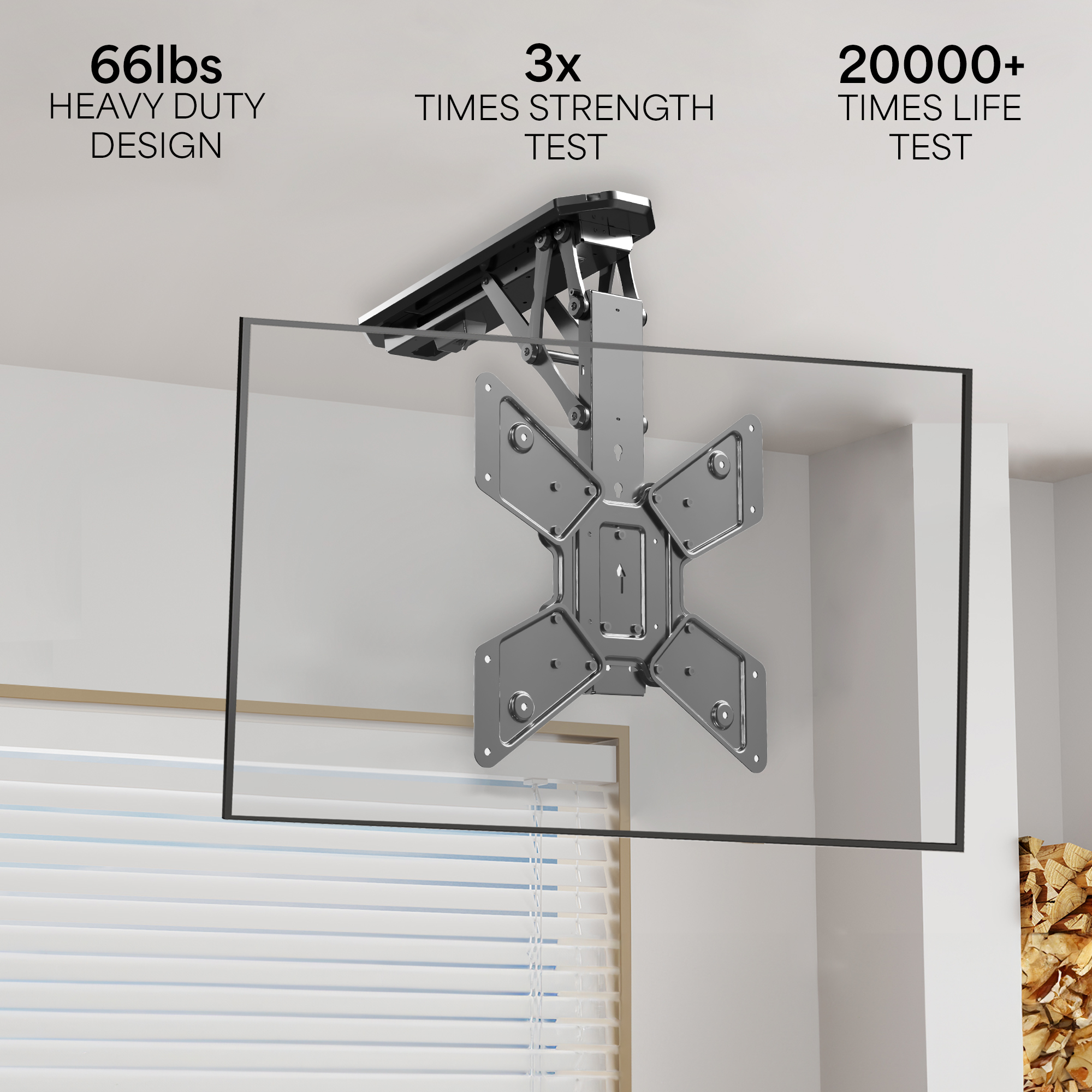USED Electric Motorized Flip Down Pitched Roof Ceiling TV Mount for 23" to 55" Image 5