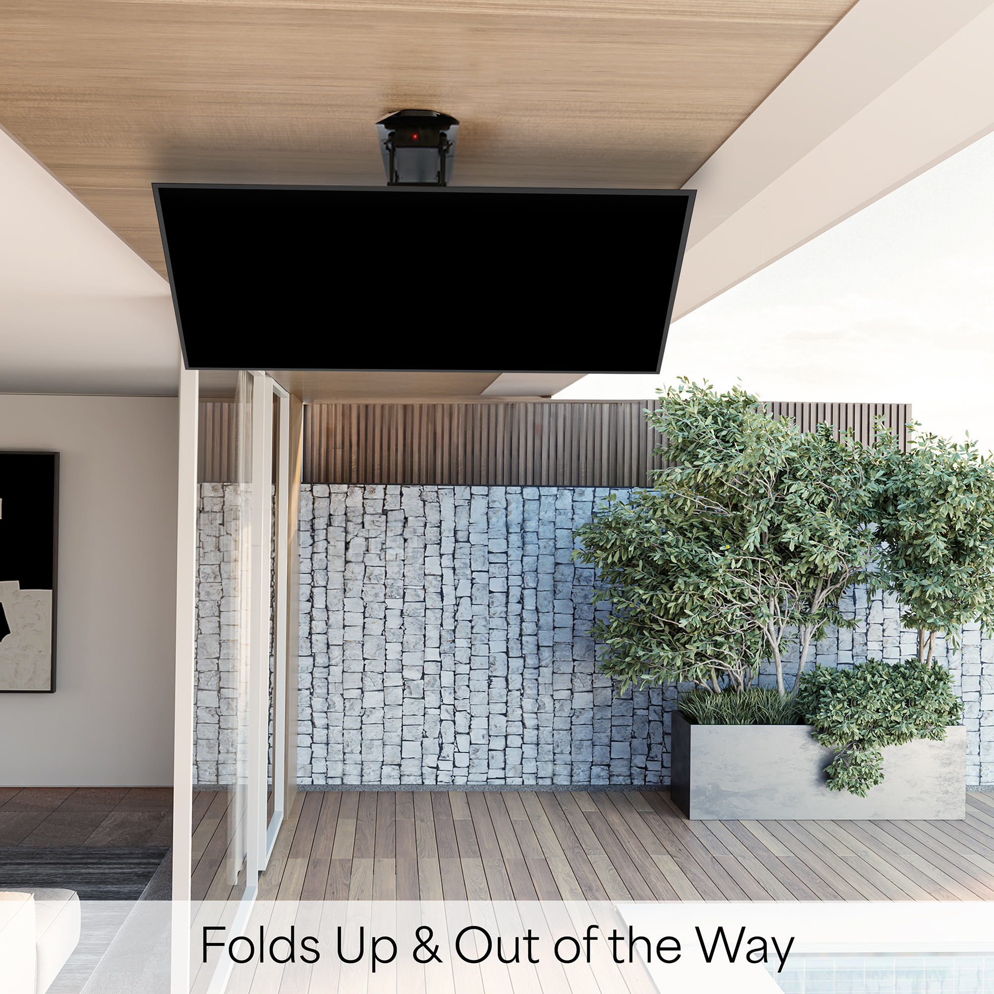 USED Electric Motorized Flip Down Pitched Roof Ceiling TV Mount for 23" to 55" Image 6