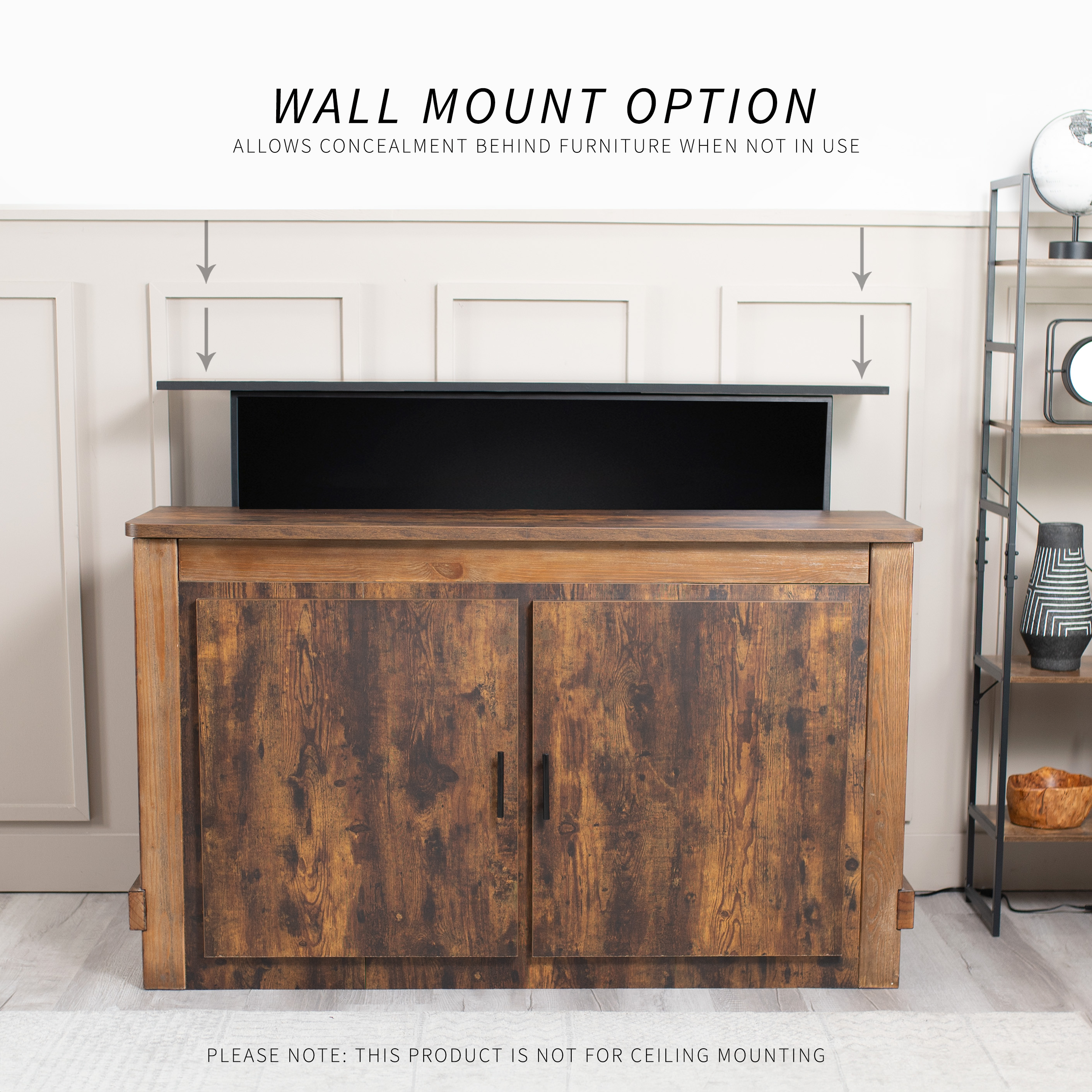 USED VIVO TV Motorized Vertical Stand Lift 32" to 65", Height Adjustable Mount Image 6