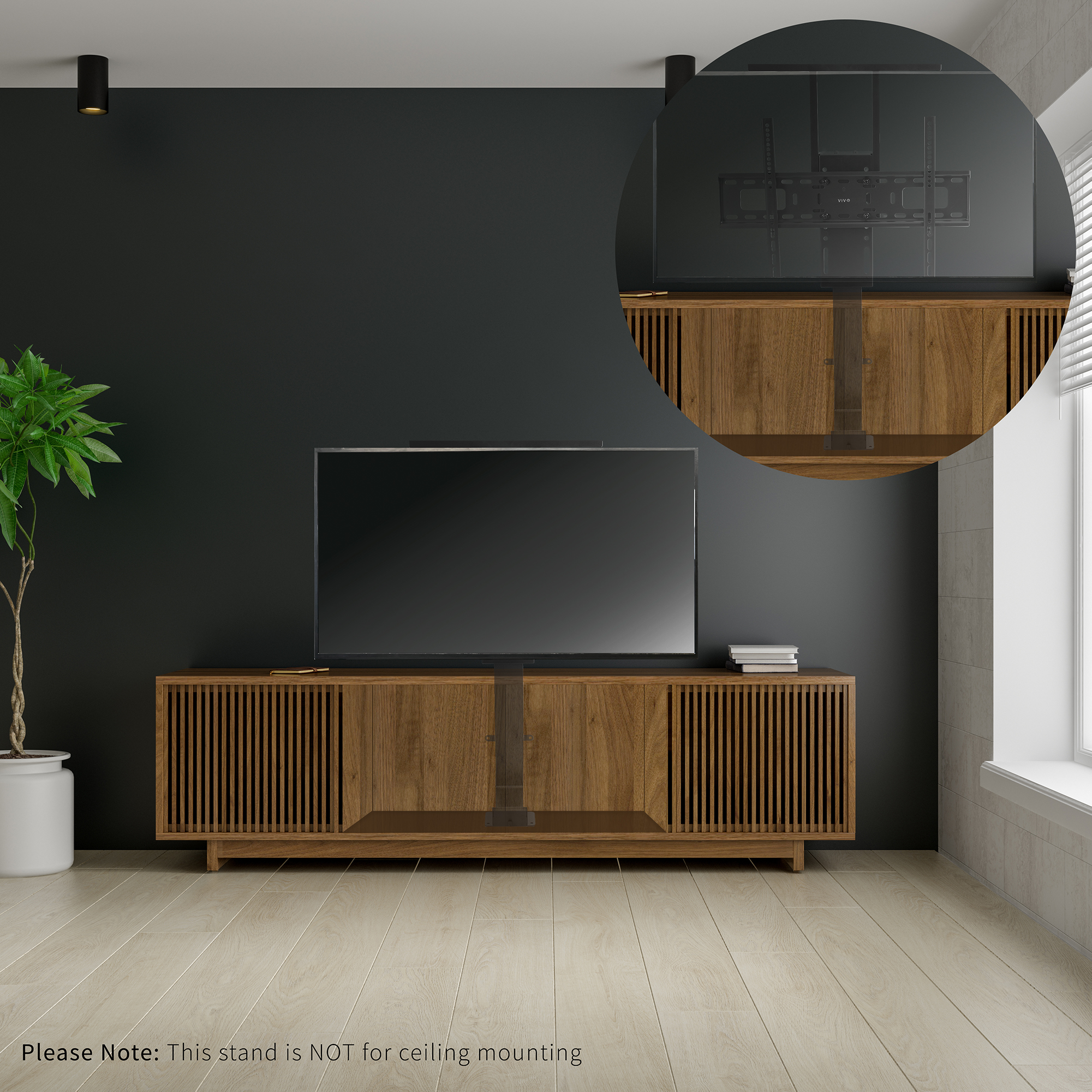 VIVO TV Motorized Vertical Stand Lifts up to 77" Screen, Height Adjustable Mount Image 2