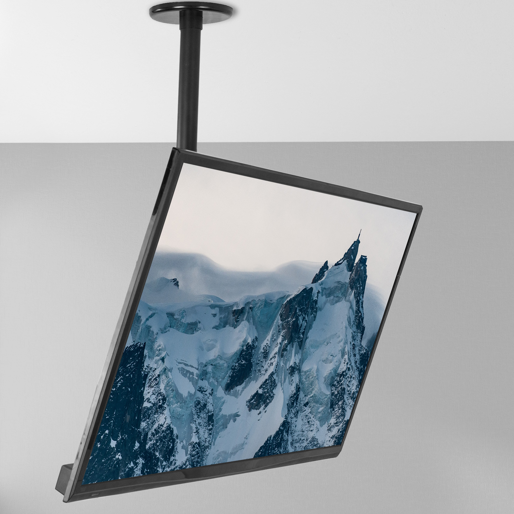 VIVO Universal Pneumatic Pole Mount Monitor Arm, Fits 17" to 32" Screens Image 8