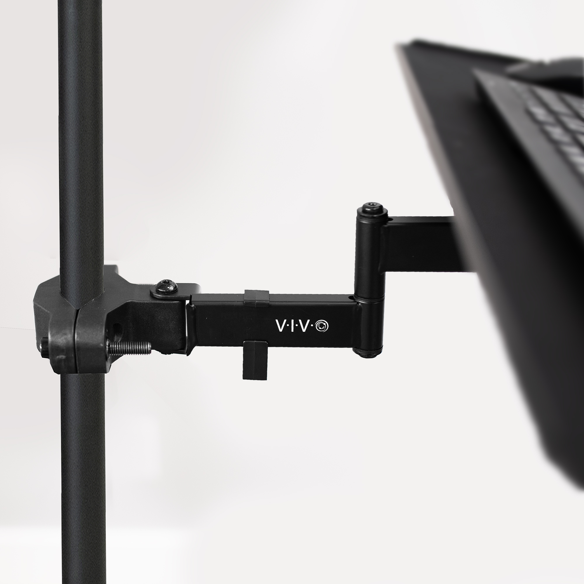 VIVO Steel Universal Full Motion Pole Mount, 26 Inch Keyboard and Mouse Tray Image 8