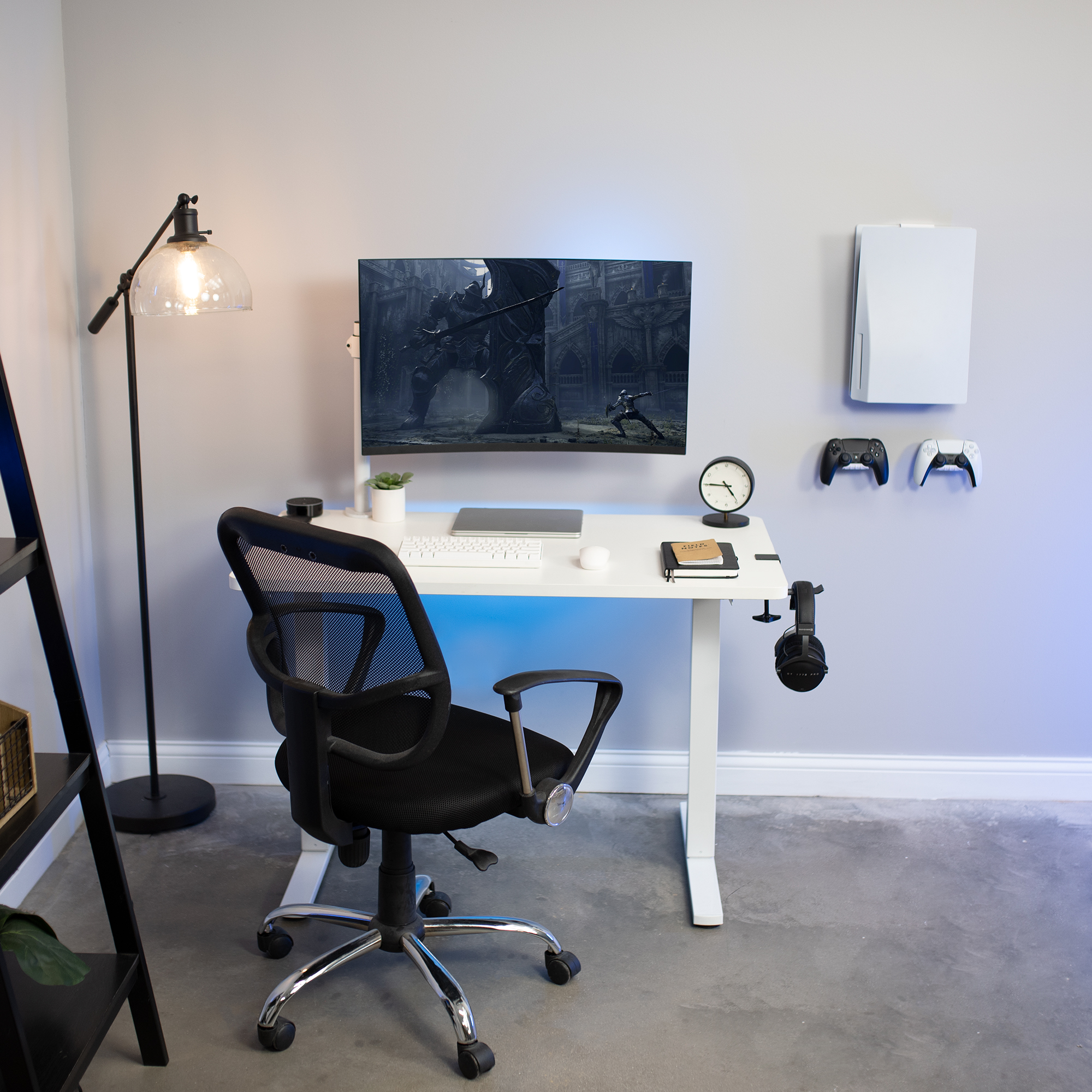 VIVO White Wall & Under Desk Mount Designed for PS5 & PS5 Slim Console Image 4