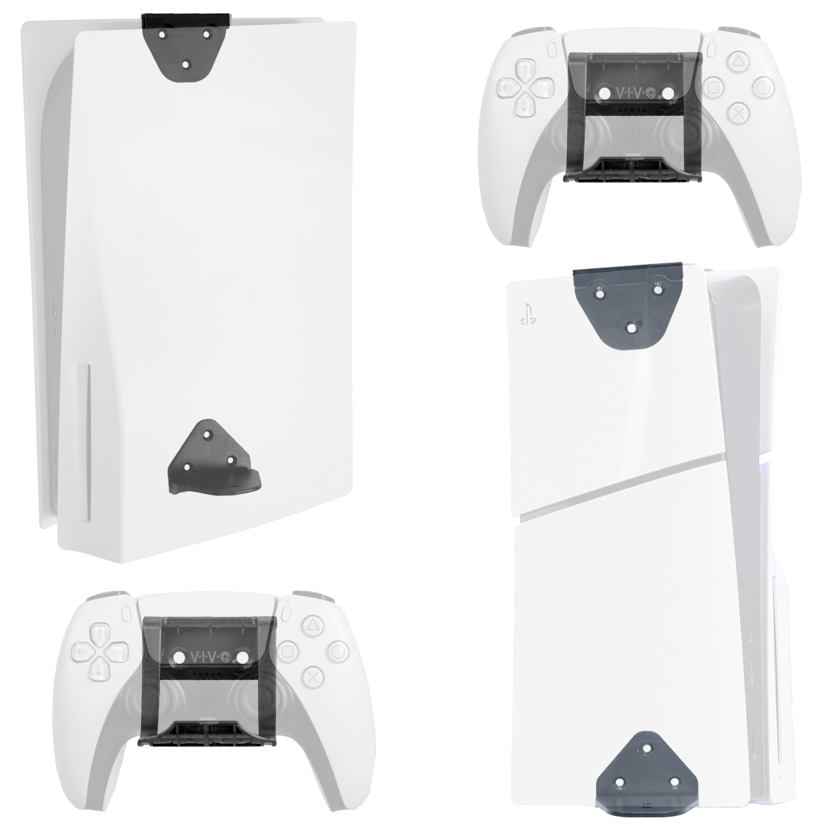 VIVO Wall and Under Desk Mount Designed for PS5 & PS5 Slim Console Image 1