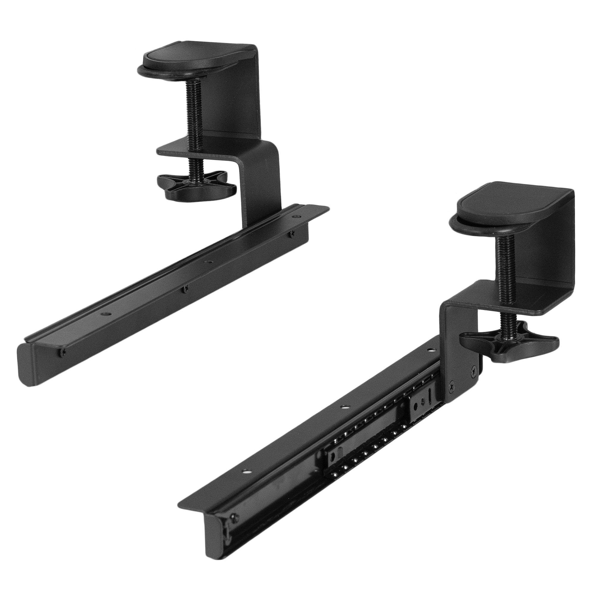 VIVO Extra Sturdy Clamps and Rails for Custom Wood Keyboard Tray - Pack of 2 Image 1
