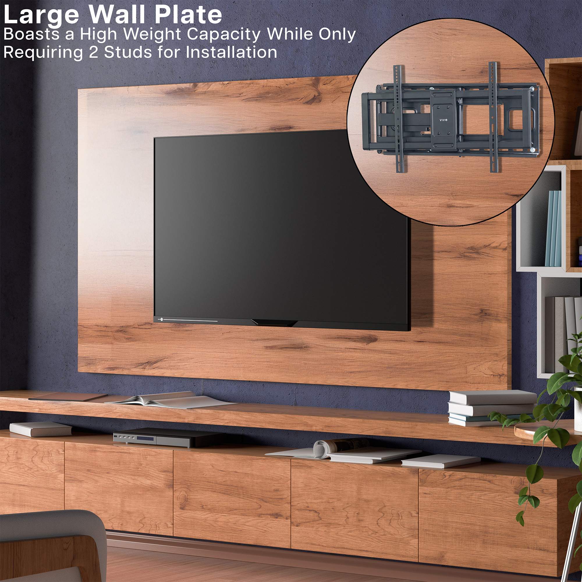 VIVO Heavy Duty Full Motion 43" to 85" TV Wall Mount Image 6