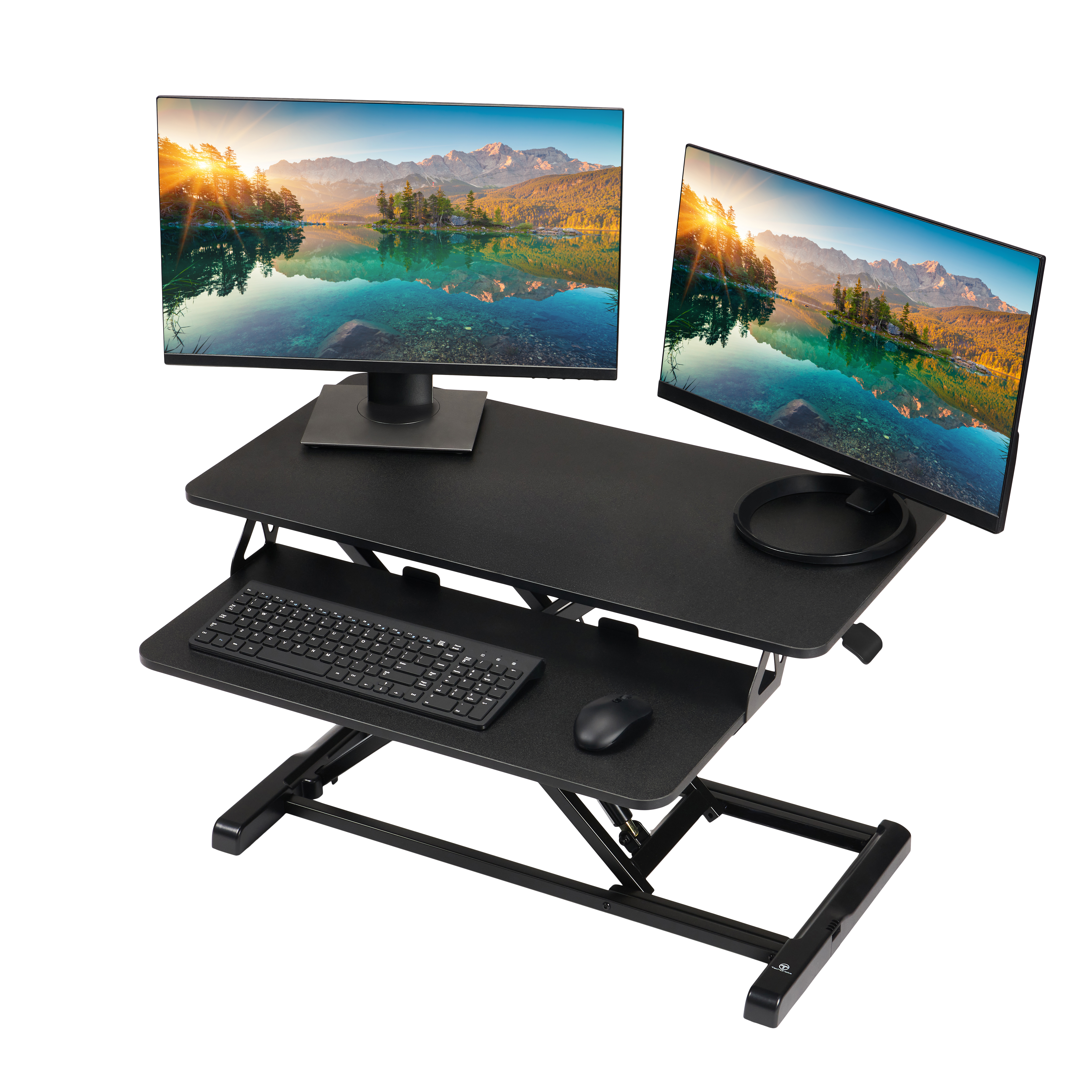 TechOrbits Black Standing 32" Desktop Converter Image 1