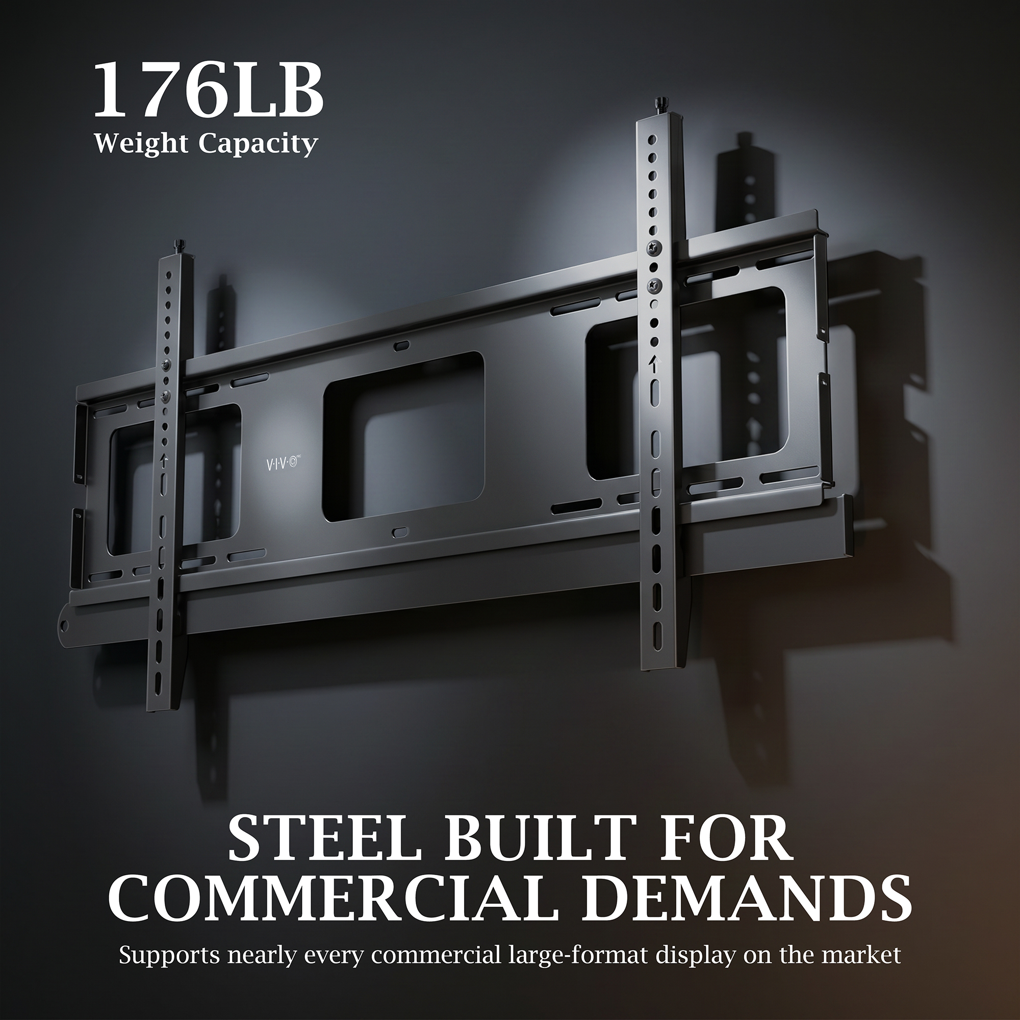 VIVO PRO Premium Heavy-Duty Fixed TV Wall Mount, 43”-75” Screens, Holds 176lbs Image 5