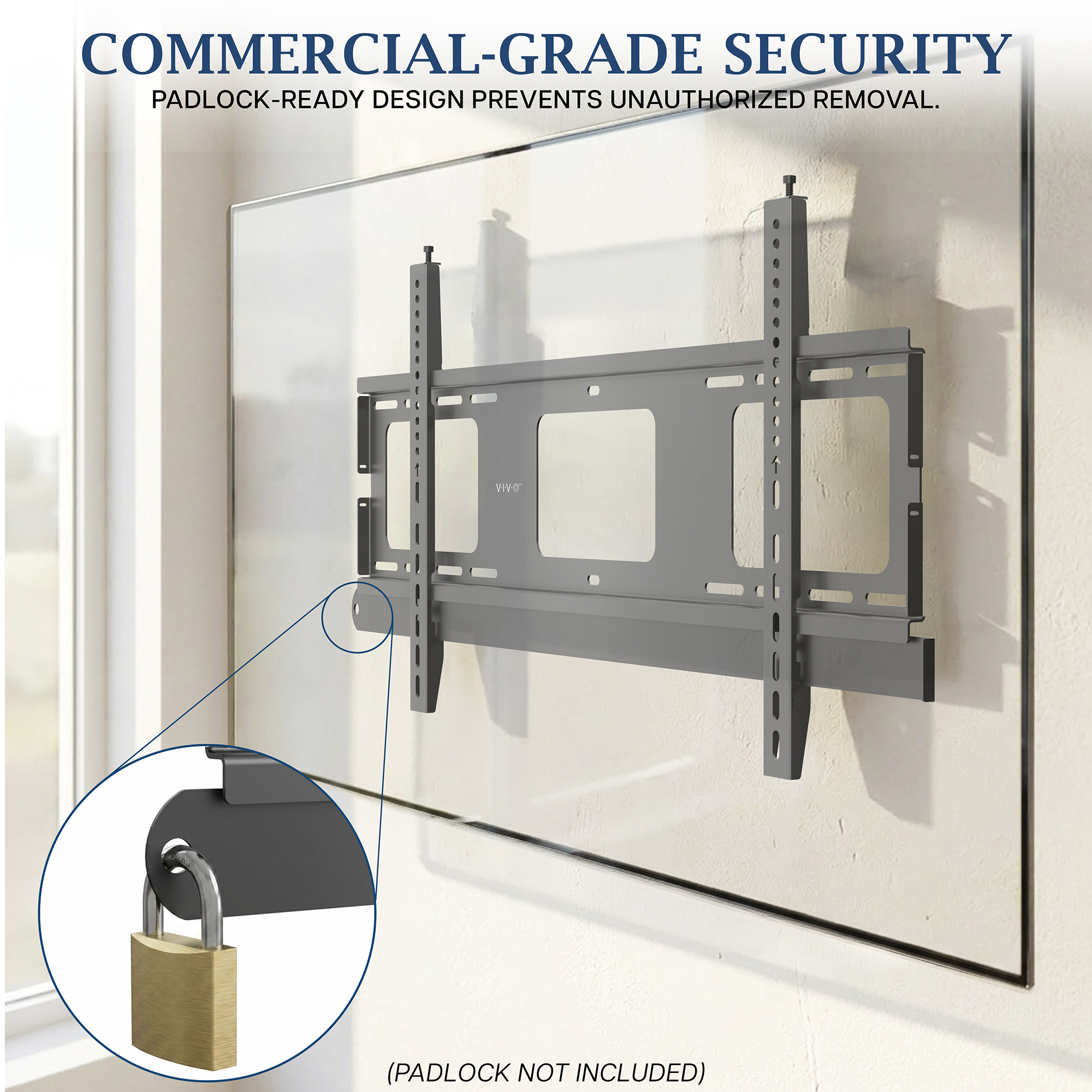 VIVO PRO Premium Heavy-Duty Fixed TV Wall Mount, 43”-75” Screens, Holds 176lbs Image 8