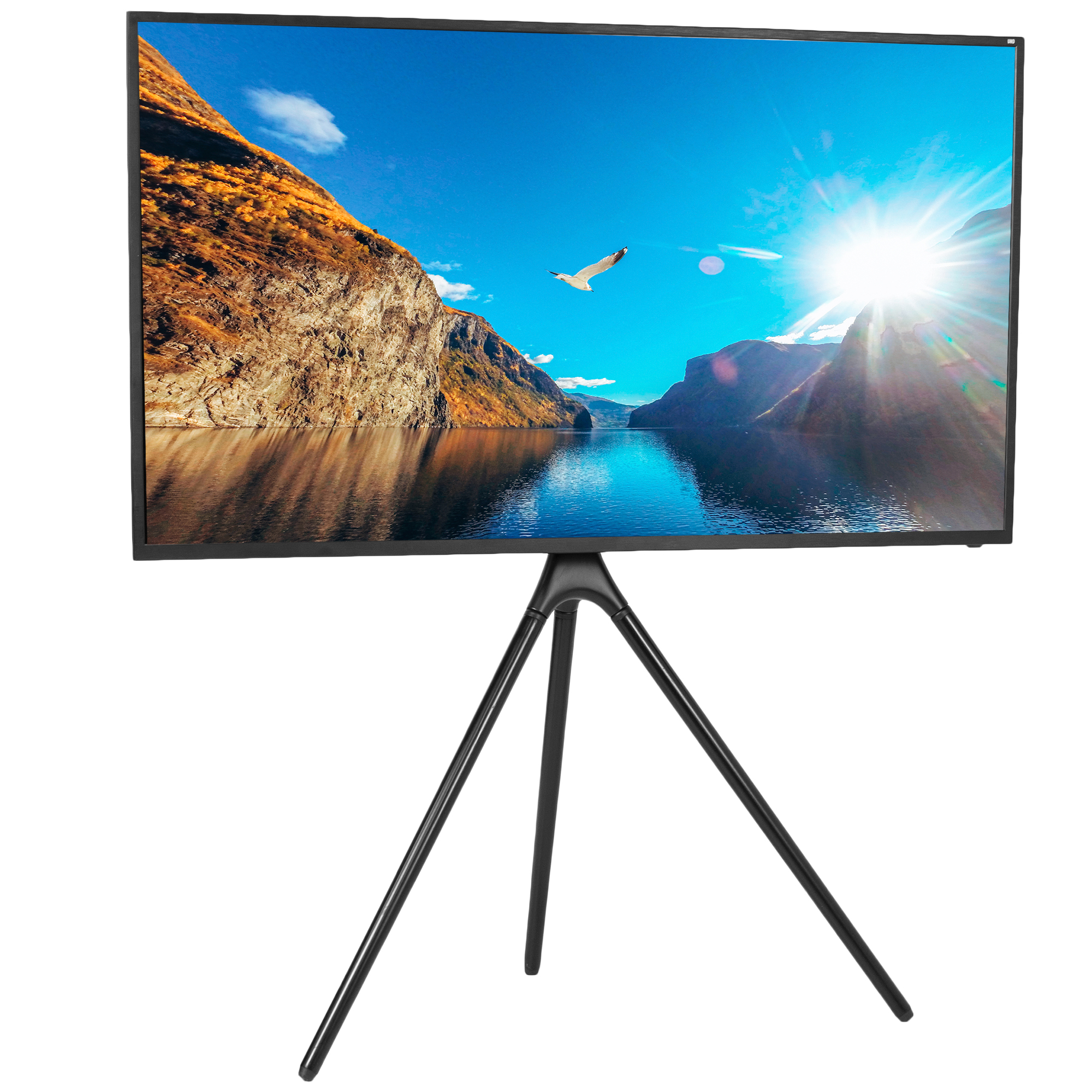 VIVO Black Artistic Easel 45" to 65" Studio TV Tripod Adjustable Floor Stand Image 1