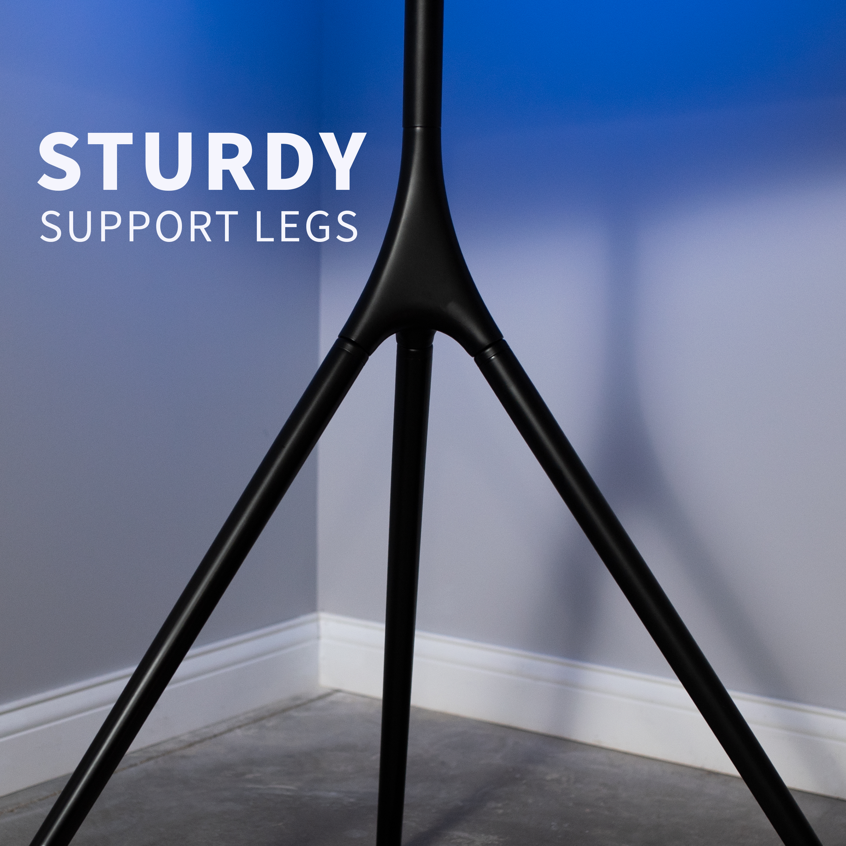 VIVO Black Artistic Easel 45" to 65" Studio TV Tripod Adjustable Floor Stand Image 5