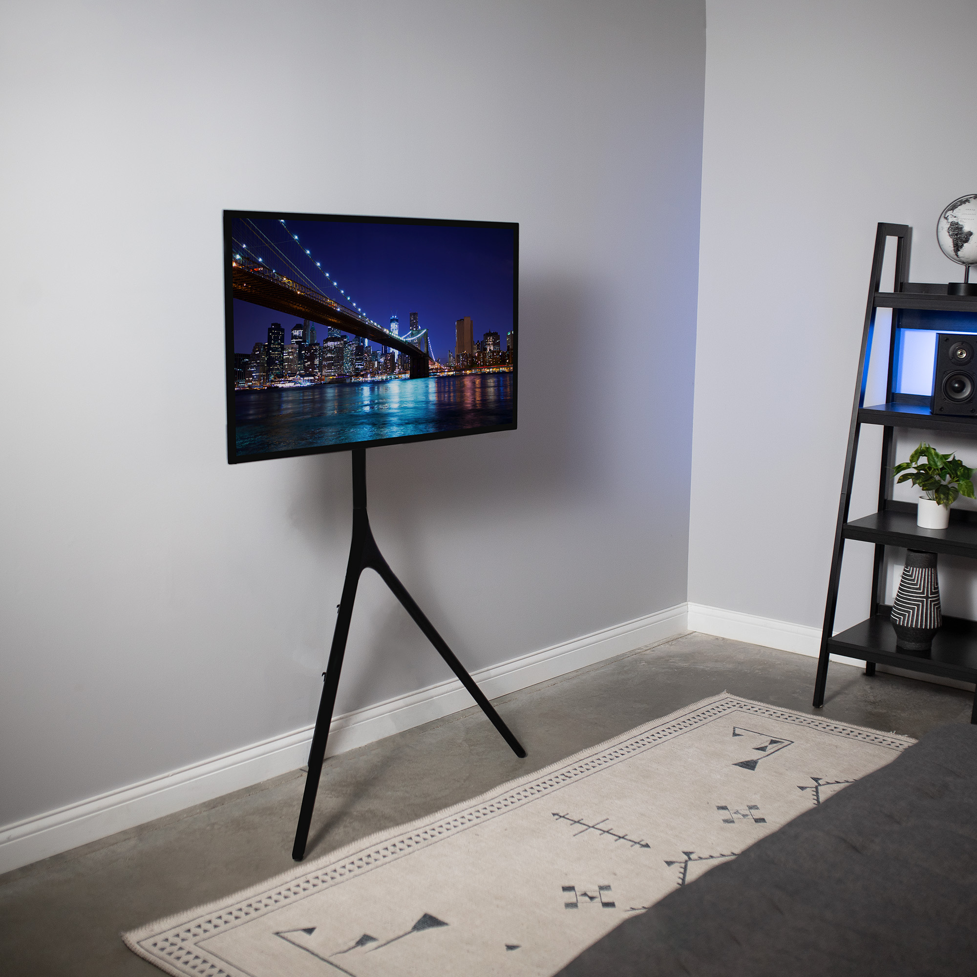 VIVO Black Artistic Easel 45" to 65" Studio TV Tripod Adjustable Floor Stand Image 6