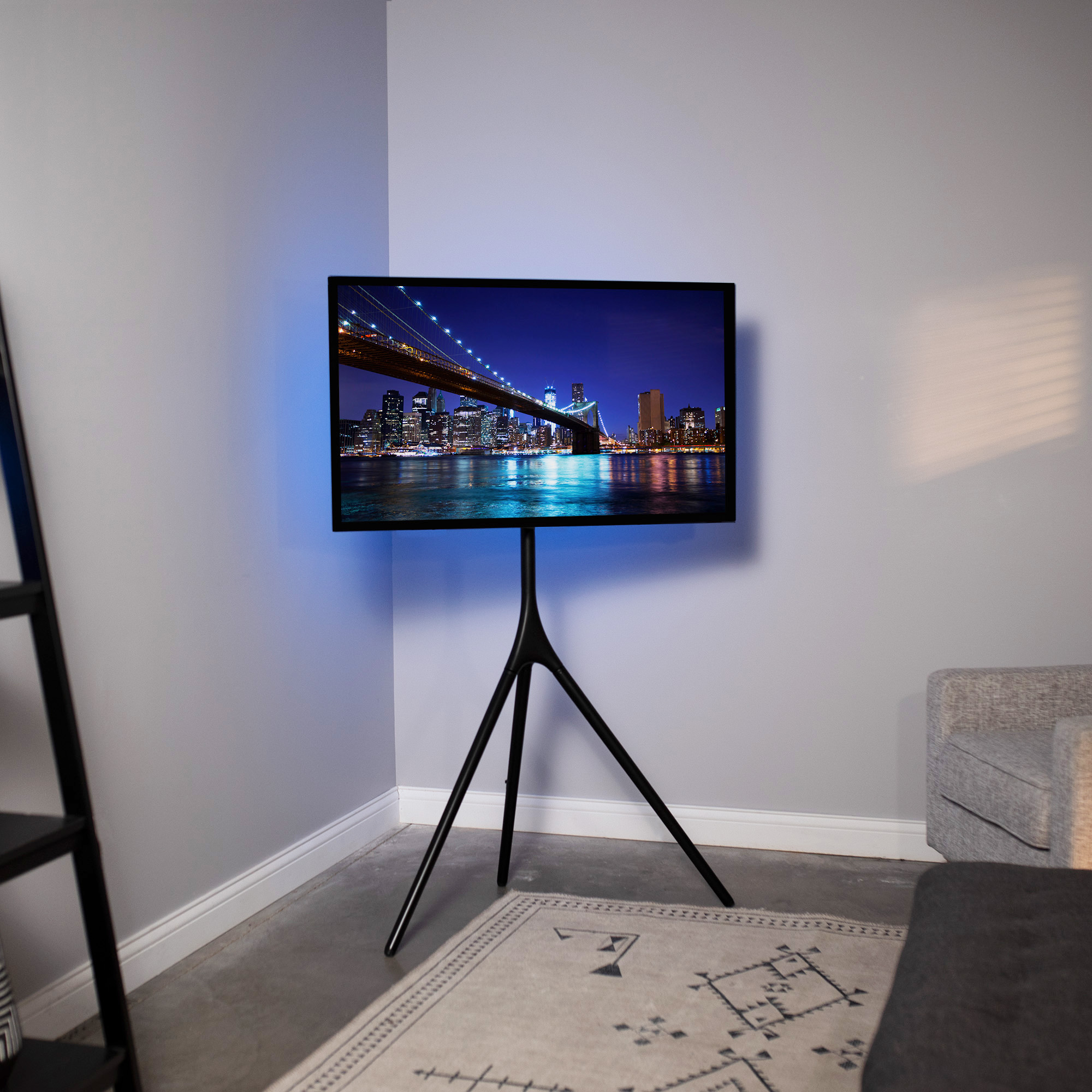VIVO Black Artistic Easel 45" to 65" Studio TV Tripod Adjustable Floor Stand Image 7