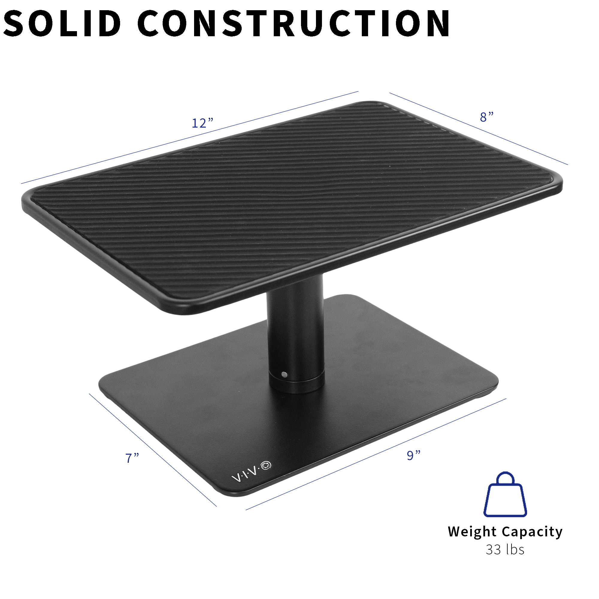 VIVO Universal Height Adjustable Ergonomic Computer Monitor & Laptop Riser Stand Image 4