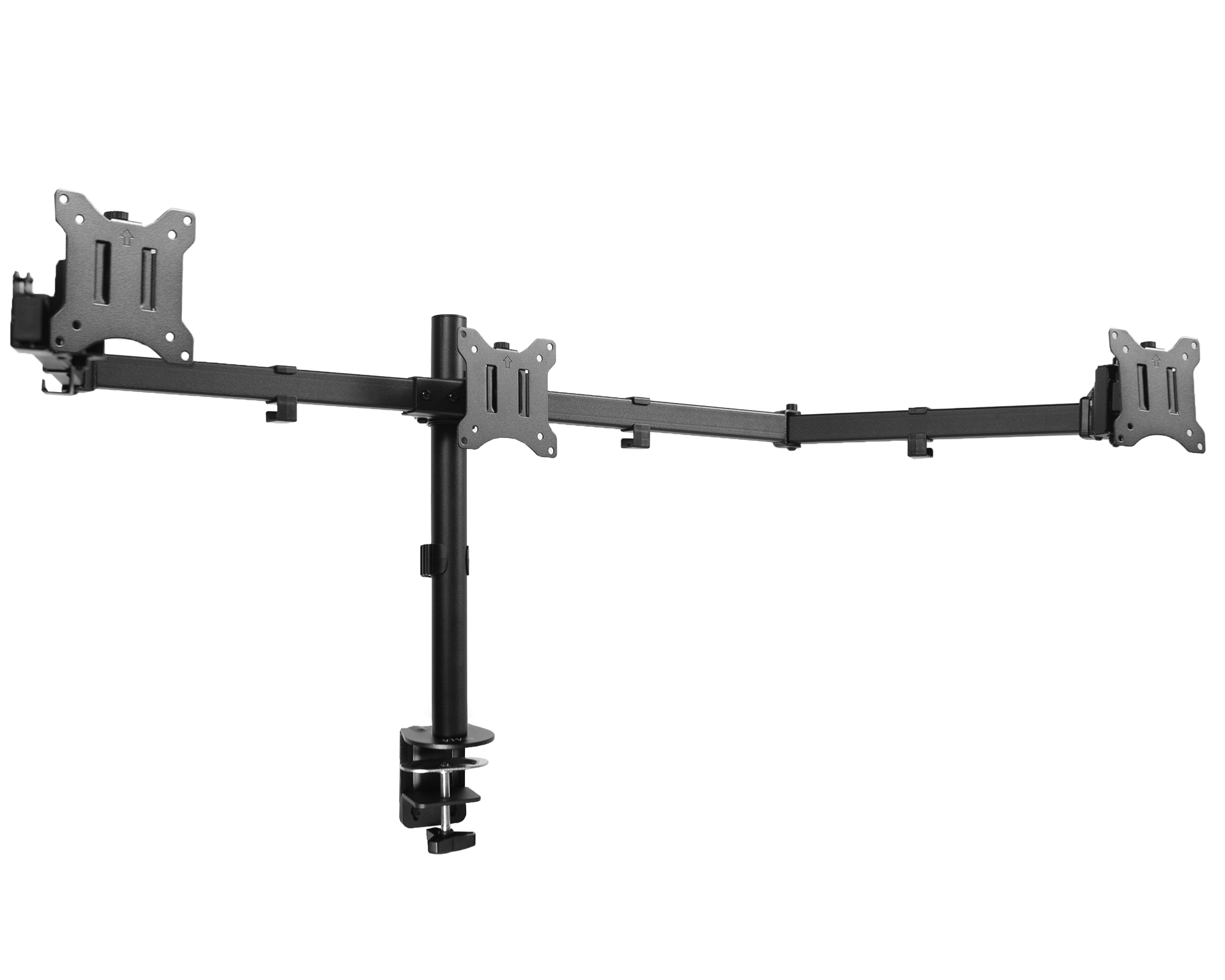 VIVO Heavy Duty Flush to Wall Triple Monitor Desk Mount, 3 Screens up to 27" Image 1